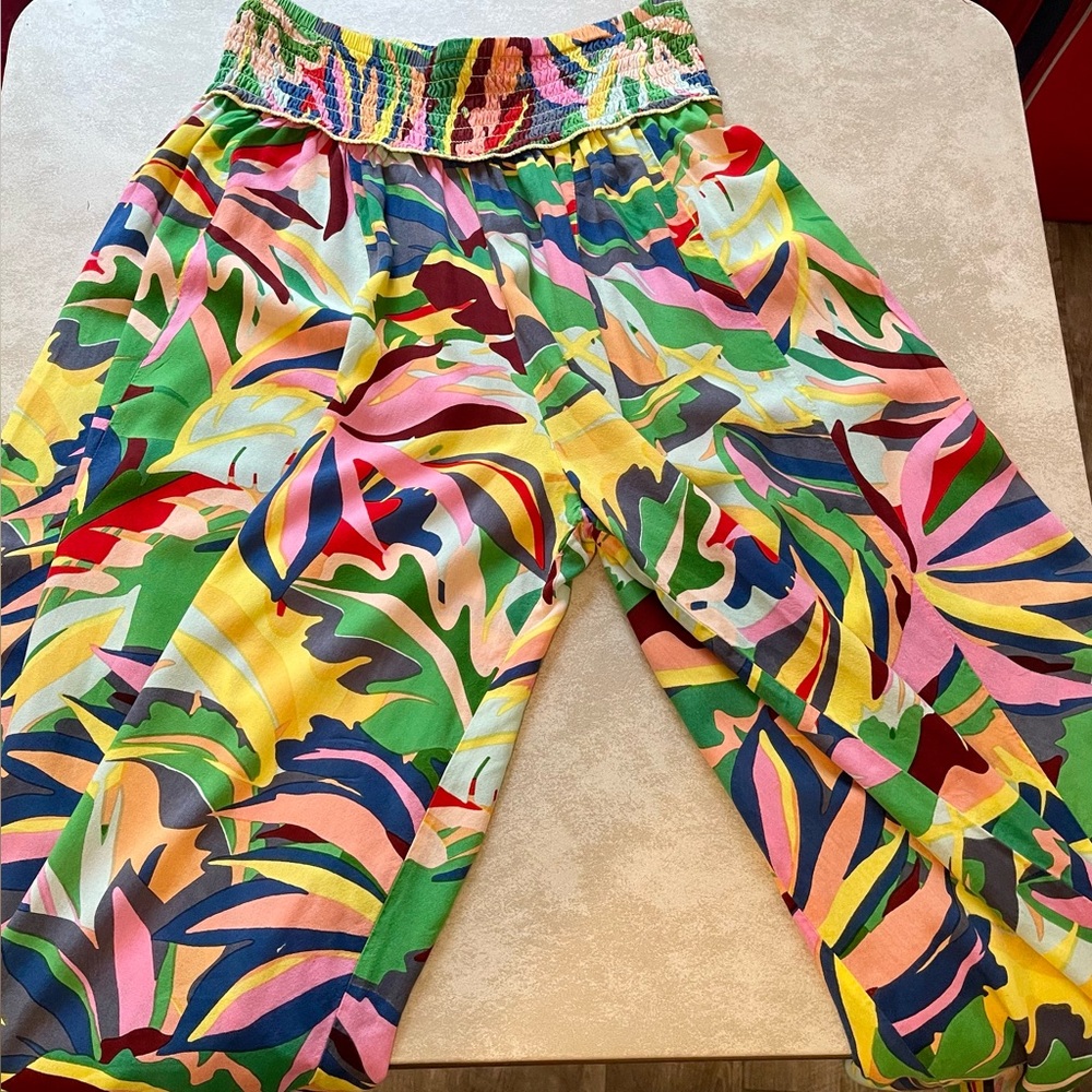 Wide Leg Floral Print Palazzo Pants in Multi - Picture 3 of 6